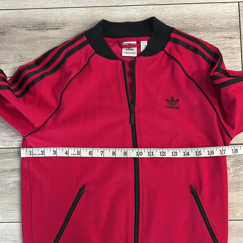 Adidas hot pink and black zip up Track Jacket size small - Picture 6 of 8